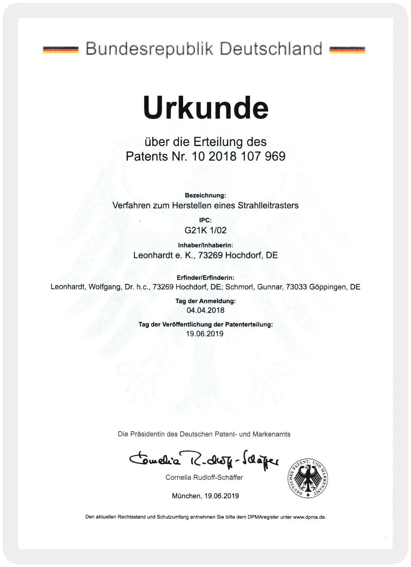 Leonhardt Patente (2) Leonhardt Patente (2)